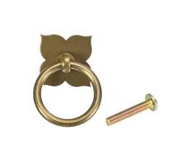 QUARKZMAN 1.57 Inch Poignées Et Boutons De Tiroir En Laiton, Poignées De Tiroir Vintage En Forme De Fleur À Quatre Pétales Avec Vis Pour Armoire Commode Placard Buffet, Bronze