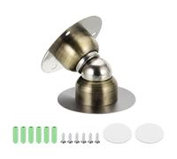 QUARKZMAN 1.9" Arrêt De Porte Magnétique, Support Magnétique De Porte Monté Au Mur Ou Au Sol, Butée De Porte En Acier Inoxydable Pour Chambre, Salle De Bain, Cuisine, Bureau, Bronze