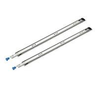 QUARKZMAN 1 Paire Glissières Tiroir Robustes 30" Extension Totale Billes Montage Latéral Verrou 205 LB Métal Rails Remplacement