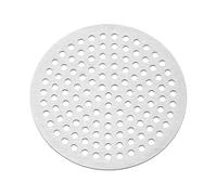 QUARKZMAN 1 Pc Grille De Sol en Acier Inoxydable, 3.1 Pouces Couvre-Bouche De Douche Attrape-Cheveux pour Réparation De Meubles Salle De Bain Cuisine, Ton Argenté (Rond)
