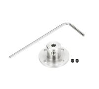 QUARKZMAN 1 Pcs 3mm Flange Coupling Connector Rigid Guide Model Coupler Accessory Shaft Axis Fittings with Mini Hex Wrench and Fastening Screw Pour DIY RC Model Motors,Silver