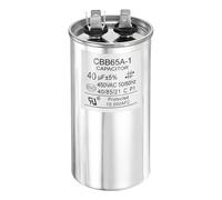 QUARKZMAN 1 Pcs Condensateur CBB65, 40uF 450V Condensateur De Marche Rond Pour Démarrage Moteur Électrique AC Compresseur HVAC Générateur Condenseur D'Air Pompe À Chaleur Straight Cool