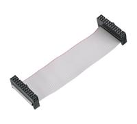 QUARKZMAN 1 Pcs Connecteur IDC Câble Plat Ruban, 24 Broches Pas 2.54mm Longueur 10cm FC À FC Double Connecteur Femelle Câble Plat Ruban Fil Pour Électronique Industrielle, Gris