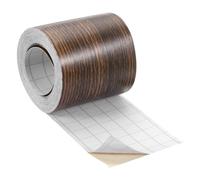 QUARKZMAN 1 Rouleau de Ruban à Grain de Bois, 2,36" x 26 Ft Ruban de Réparation Texturé Réaliste auto-Adhésif Patch Texturé en Bois pour Sol Mur Porte Armoires Bureau Meubles (Marron)