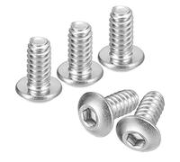 QUARKZMAN #10-24x3/8" Bouton Tête Douille Capuchon Vis, 50pcs 304 Inox Acier Fixations Hex Boulons, Complet Filetage Hexagonal Entraînement