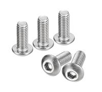 QUARKZMAN #10-32x1/2" Bouton Tête Douille Capuchon Vis, 20 pièces 304 Inox Acier Fixations Hex Boulons, Complet Filetage Hexagonal Entraînement