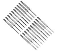 QUARKZMAN 10 Ensembles Tarauds à Main, M1.2 x 0.25 2B Taraud Métrique Ébaucheur et Intermédiaire à droit en Acier à Outils Allié 21CrSi, Tarauds et filières Durables pour Outil Taraudage Vis