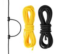 QUARKZMAN 10 Feet Archery D Loop Rope String Nocking Loop Rope Serving Thread Release Material pour Compound Archery Bowstring(Black/Yellow, Pack of 2)