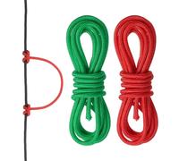 QUARKZMAN 10 Feet Archery D Loop Rope String Nocking Loop Rope Serving Thread Release Material pour Compound Archery Bowstring(Rouge/Vert, Pack of 2)