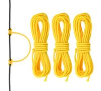 QUARKZMAN 10 Feet Archery D Loop Rope String Nocking Loop Rope Serving Thread Release Material pour Compound Archery Bowstring(Yellow, Pack of 3)