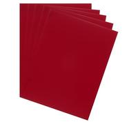 QUARKZMAN 10 Feuilles Carton Miroir, 11,7" X 8" Papier Cartonné Métallique, 250gsm Feuilles Réfléchissantes Carton Métallisé Pour Emballage Cadeau, Artisanat Carte Diy, Rouge