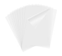 QUARKZMAN 10 Feuilles D'Acétate Transparentes Résistant À La Chaleur | 11.7x8.3 Pouces 0.5mm D'Épaisseur, Feuille De PVC Plastique Transparent, Papier D'Acétate naturel Format A4, Pour DIY Arts