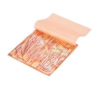 QUARKZMAN 10 Feuilles De Feuille D'or, 14cm x 14cm Feuilles D'or Imitation Livret De Papier Marbre Pour Artisanat, Cadres Photos, Ongles Et Decoration Art DIY, Bronze Coucher De Soleil Rouge
