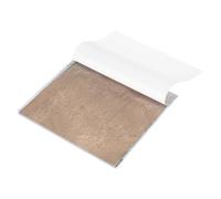 QUARKZMAN 10 Feuilles De Feuille D'Or, 5.5"x5.5" Feuilles D'Or Imitation Papier Livret Panaché Pour Artisanat, Cadres Photos, Ongles Et Décorations DIY Arts, Café Bronze