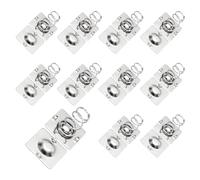 QUARKZMAN 10 Jeux De Ressorts De Contact pour Batterie AA Plaque De Nickelage, 12 mm x 12mm Conversion Positif vers Negatif Ressort De Remplacement pour PCB Montage Et Supports De Batterie