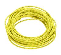 QUARKZMAN 10 Mètre/32,8ft 14AWG Câble Tressé en Silicone Flexible Haute Température -60 à 300 Degrés Celsius Câble Électrique Résistant Isolé pour l'Industrie, Vert Jaunâtre