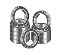 QUARKZMAN 10 Pack 6701 2RS Roulements À Billes À Gorge Profonde, 12 x 18 x 4mm Acier Chromé Double Écran Roulement Pour Moteur Électrique, Électroménager, Machines Industrielles, (ABEC5)