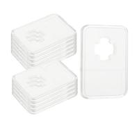 QUARKZMAN 10 Pack Porte-Change 22.5mm pour Pièces De Change, Boîtier De Stockage en Acrylique Transparent pour Dollars, Fixation À Quatre Points, Capsules De Protection, Transparent