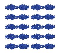 QUARKZMAN 10 Paires De Boutons Chinois En Forme De Nœud De Crapaud Fermeture Bleu Vif Boutons À Coudre Attaches Pour DIY Coudre Manteaux Pardessus Pulls Costume De Mariée Tenue, 2.8"x0.8"