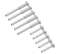 QUARKZMAN 10 Paires de Kit de Garde-Corps Invisible pour Câble, Tendeur à Sertir de 1/8" et Terminal Cachée, en Acier Inoxydable T316 pour Poteaux en Bois/Métal de 2"x2", 4"x4", Argent