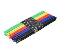 QUARKZMAN 10 Paires de Poignées Antidérapantes en Plastique Nylon pour Baguettes de Batterie, Modèle 5A avec Embout en Bois pour Instrument de Musique Percussion