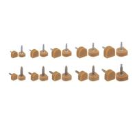 QUARKZMAN 10 Paires Haut Talon Remplacement Conseils trousse 8/9/10/11/ 12mm U Forme Chaussures Talon Réparation Protecteurs Capuchons Chevilles pour Haut Talon Chaussures, Beige