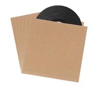 QUARKZMAN 10 Pcs 12" Vinyl Record Jackets, Kraft Paper Vinyl Outer Sleeves Album Protector Covers for LP Vinyl Records Collections Storage, Khaki