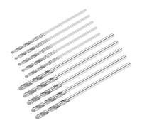QUARKZMAN 10 Pcs 1mm 1.7mm Diamant Torsion Perceuse Mèches Foret Haute Vitesse Acier pour Verre Mer Coquillages Pierre Tuiles