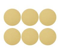 QUARKZMAN 10 Pcs 200mm 8 Pouce Disque à Poncer 80 Grit Papier Abrasif à Boucle et Crochet pour Ponceuse Orbitale Aléatoire pour Travail du Bois Automobile Métal, Or