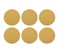 QUARKZMAN 10 Pcs 200mm 8 Pouce Disques de Ponçage 60 Grit Papier de Verre à Crochets et Boucles pour Travail du Bois Automobile Métal, Or