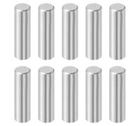 QUARKZMAN 10 Pcs 6 mm x 20 mm Goujons Cylindriques, 316L Acier Inoxydable Goujons Cylindriques Chevilles Support Étagères Tige Fixation Éléments Métalliques Chevilles Étagères Ton Argenté