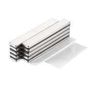 QUARKZMAN 10 Pcs Aimant Autocollant Rectangulaire 60x10x3mm Aimants Extra Puissants Petits Plats Fixation Magnétique pour Bureaux, Tableaux Magnétiques, Armoires de Cuisine, Artisanat