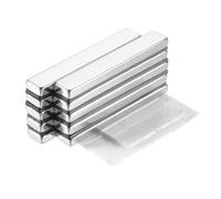 QUARKZMAN 10 Pcs Aimant Autocollant Rectangulaire 60x10x5mm Aimants Extra Puissants Petits Plats Fixation Magnétique pour Bureaux, Tableaux Magnétiques, Armoires de Cuisine, Artisanat