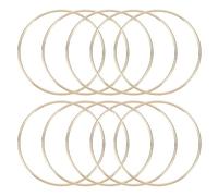 QUARKZMAN 10 Pcs Anneaux Attrape-Rêves, Anneaux en Métal pour l'Artisanat Floral 4 Pouces Anneaux Macramé pour la Fabrication de Couronnes Fournitures pour Suspensions Végétales, Or