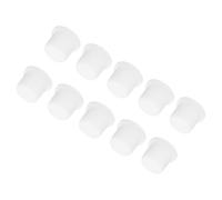 QUARKZMAN 10 Pcs Bouchon Silicone Diamètre Montage 12,5mm OD 15mm Blanc | Haute Température, Bouchons d'Obturation en Caoutchouc Massif en Forme T, pour Revêtement Placage et Étanchéité