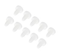 QUARKZMAN 10 Pcs Bouchon Silicone Diamètre Montage 3mm OD 7mm Blanc | Haute Température, Bouchons d'Obturation en Caoutchouc Massif en Forme T, pour Revêtement Placage et Étanchéité