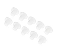 QUARKZMAN 10 Pcs Bouchon Silicone Diamètre Montage 7mm OD 14mm Blanc | Haute Température, Bouchons d'Obturation en Caoutchouc Massif en Forme T, pour Revêtement Placage et Étanchéité
