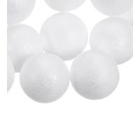 QUARKZMAN 10 Pcs Boules En Mousse Blanche 1.3 Pouces Boules En Polystyrène Lisses Pour Artisanat Décoration De Noël Mariage Fête Projet DIY Maison