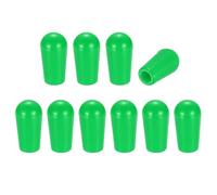 QUARKZMAN 10 Pcs Bouton De Commute Pour Guitare Electrique, Filetage 8/32" Capuchon De Commute 5-Way 3-Way, Pieces De Remplacement Durables Pour Guitare Electrique Import Style, Green