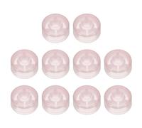 QUARKZMAN 10 Pcs Capuchons de Pédale de Guitare Boutons de Pédale Capuchons en Plastique pour Boutons de Pédale D'effets de Guitare 3/8", Rose Vif