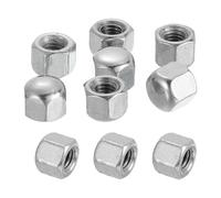 QUARKZMAN 10 Pcs Écrous À Capuchon M6x1mm, 304 Acier Inoxydable Métrique Hexagonal À Tête Bombée Écrous De Quincaillerie, Finition Brillante Pour Luminaires, Machine, Projets DIY