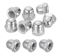 QUARKZMAN 10 Pcs Écrous Bouchon M10x1.5mm, 304 Acier Inoxydable Métrique Hexagonal À Tête Bombée, Finition Brillante Pour Luminaires, Machines, Projets DIY