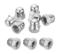 QUARKZMAN 10 Pcs Écrous Bouchon M12x1.75mm, 304 Acier Inoxydable Métrique Hexagonal À Tête Bombée, Finition Brillante Pour Luminaires, Machines, Projets DIY