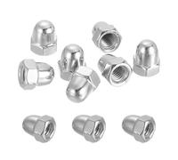 QUARKZMAN 10 Pcs Ecrous Bouchon M6x1mm, 316 Acier Inoxydable Métrique Hexagonal Bouchon À Dôme Tête Écrous Quincaillerie, Finition Brillante Pour Luminaires, Machine, Projets DIY