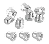 QUARKZMAN 10 Pcs Écrous Bouchon M8x1.25mm, 304 Acier Inoxydable Métrique Hexagonal Bouchon Tête Bombée Écrous Quincaillerie, Finition Brillante Pour Luminaires, Machine, Projets DIY