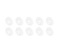 QUARKZMAN 10 Pcs Engrenages Plastique 24 Dents Engrenage Moteur Plastique Modèle 24102B Engrenage Réducteur Pour RC Car Modèle DIY Robot (Blanc, Module 0.5)