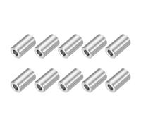 QUARKZMAN 10 Pcs Entretoises en Acier Inoxydable, 5mm ID x 10mm OD x 18mm L Acier Inoxydable 304 Entretoise de Vis à Douille Ronde Non Filetée Rondelle pour 3/16" ou M5 Vis Boulons Écrous