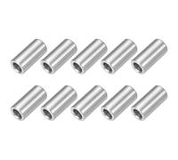 QUARKZMAN 10 Pcs Entretoises en Acier Inoxydable, 6mm ID x 10mm OD x 20mm L Acier Inoxydable 304 Entretoise de Vis à Douille Ronde Non Filetée Rondelle pour 1/4" ou M6 Vis Boulons Écrous