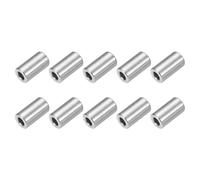 QUARKZMAN 10 Pcs Entretoises en Acier Inoxydable, 6mm ID x 12mm OD x 22mm L Acier Inoxydable 304 Entretoise de Vis à Douille Ronde Non Filetée Rondelle pour 1/4" ou M6 Vis Boulons Écrous