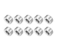 QUARKZMAN 10 Pcs Entretoises en Acier Inoxydable, 6mm ID x 12mm OD x 5mm L Acier Inoxydable 304 Entretoise de Vis à Douille Ronde Non Filetée Rondelle pour 1/4" ou M6 Vis Boulons Écrous
